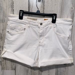 Pilcro and the Letterpress | White Denim Shorts